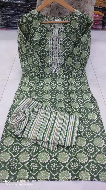 *New Launch Jaipuri Print 2 pcs Set*


Size M L XL XXl 


Fabric -Cotton with Gota work 

*Price 450 uploaded by Mahipal Singh on 4/16/2023