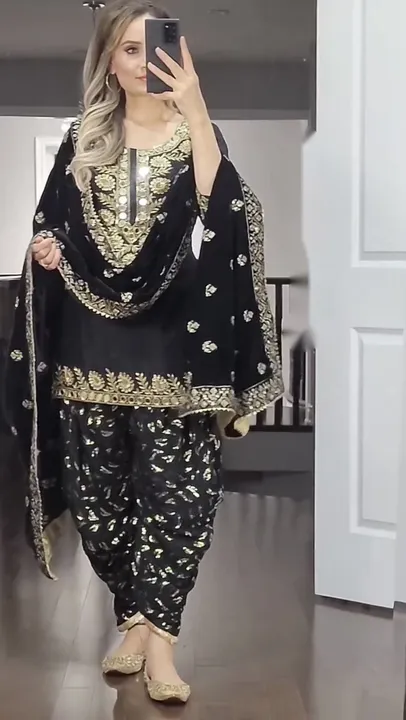 Launching New Designer Party Wear Look Top & Dhoti Salwar uploaded by Fatema Fashion on 4/16/2023