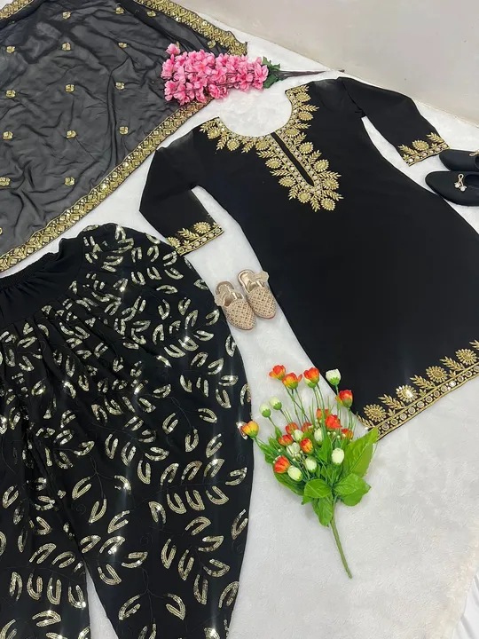 Launching New Designer Party Wear Look Top & Dhoti Salwar uploaded by Fatema Fashion on 4/16/2023