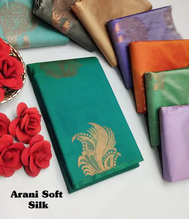 Aarani soft silk sarees  uploaded by SPA COLLECTIONS on 4/16/2023