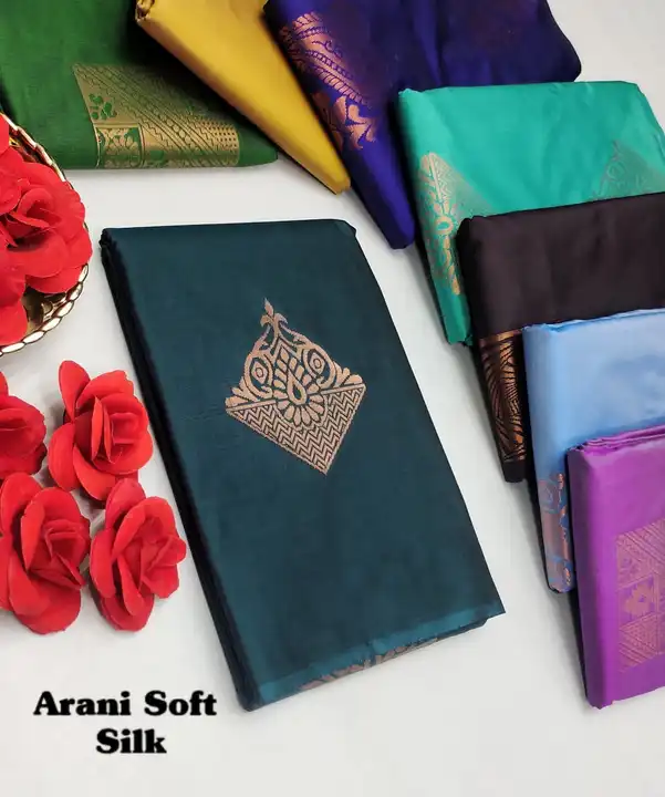Aarani soft silk sarees  uploaded by SPA COLLECTIONS on 4/16/2023