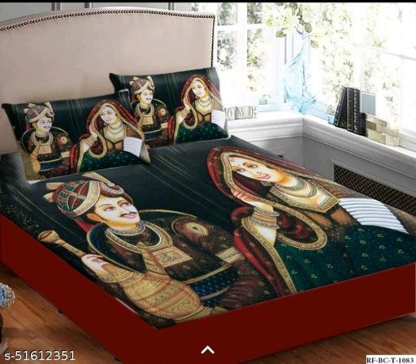 Cotton printed double bed sheet special offer jaldi karo contact me.. uploaded by Unnati online shop on 4/16/2023