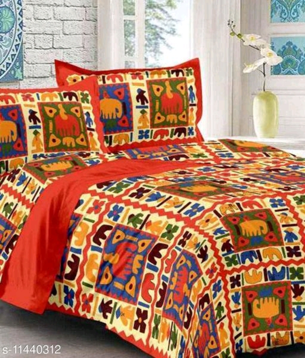 Cotton printed double bed sheet special offer jaldi karo contact me.. uploaded by business on 4/16/2023