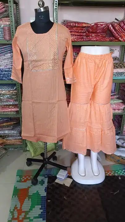  Stylish Hand Work and Sequence embroidery work Kurta with sharara uploaded by business on 4/16/2023