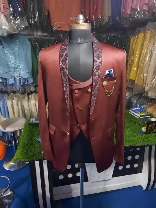 3pcs Suit Hand Embroidered Suit For Men  uploaded by Goyal's Fashion House on 6/4/2024