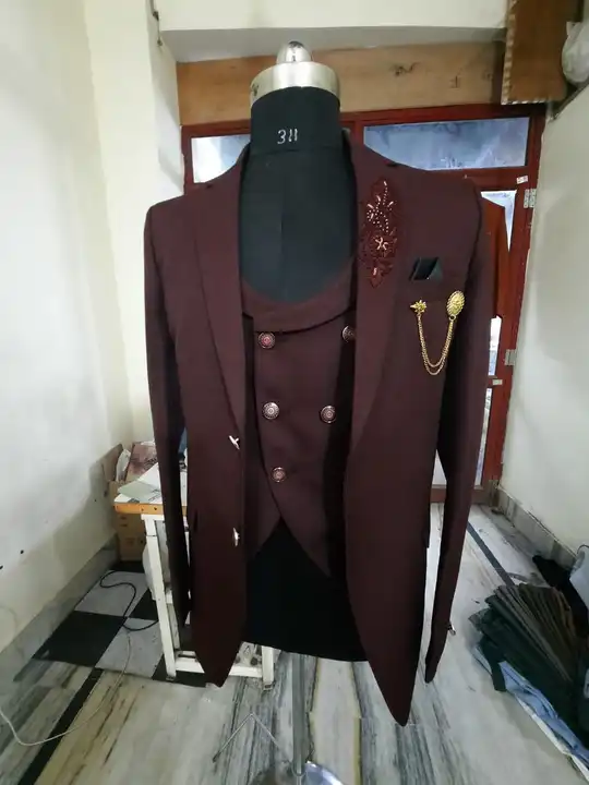 3pcs Designer Suit For Men  uploaded by Goyal's fashion house on 4/16/2023