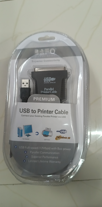 Usb to parallel printer cable  uploaded by Shree Guruganesh Computers on 4/16/2023