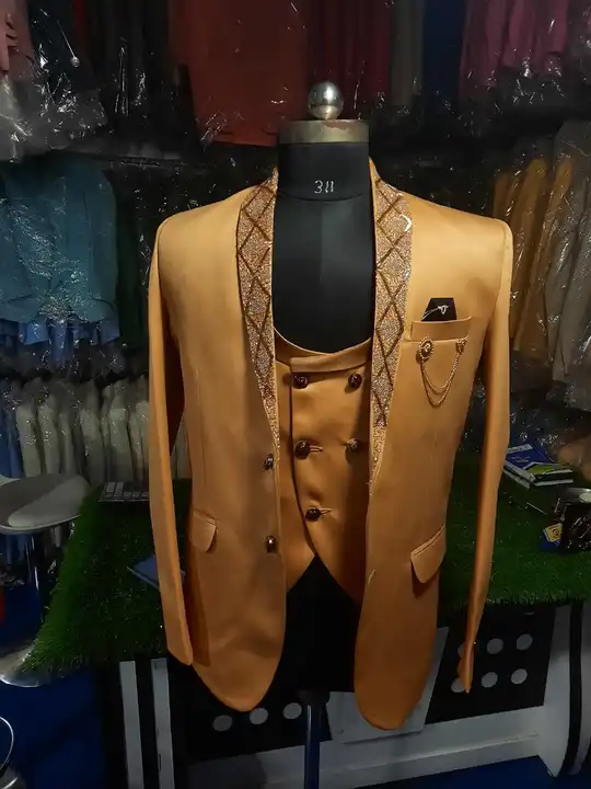 Stylish Designer 3pcs Suit For Men uploaded by Goyal's fashion house on 4/16/2023