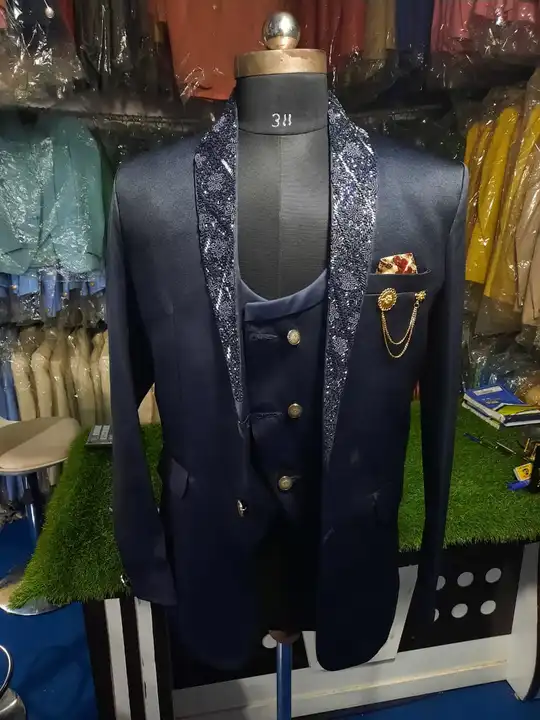 Stylish Designer 3pcs Suit For Men uploaded by Goyal's Fashion House on 5/28/2024