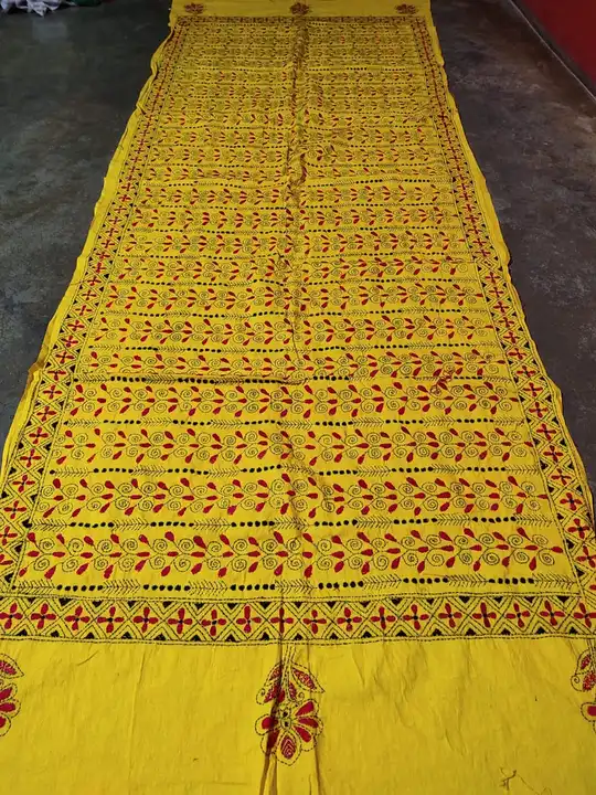 Hand Embroidery Cotton Dupatta uploaded by Rangoli Kantha Stitch Works on 4/16/2023