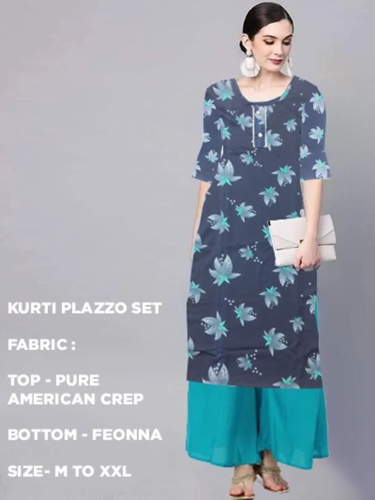 Pure American crep kurti  uploaded by Deepika Textile on 4/16/2023