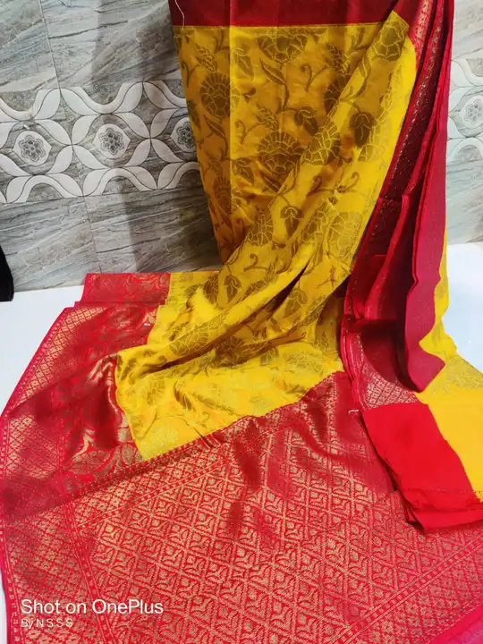Semi Dupion.saree uploaded by Bs_textiles7 on 4/16/2023