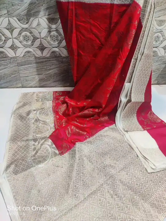 Semi Dupion.saree uploaded by Bs_textiles7 on 4/16/2023