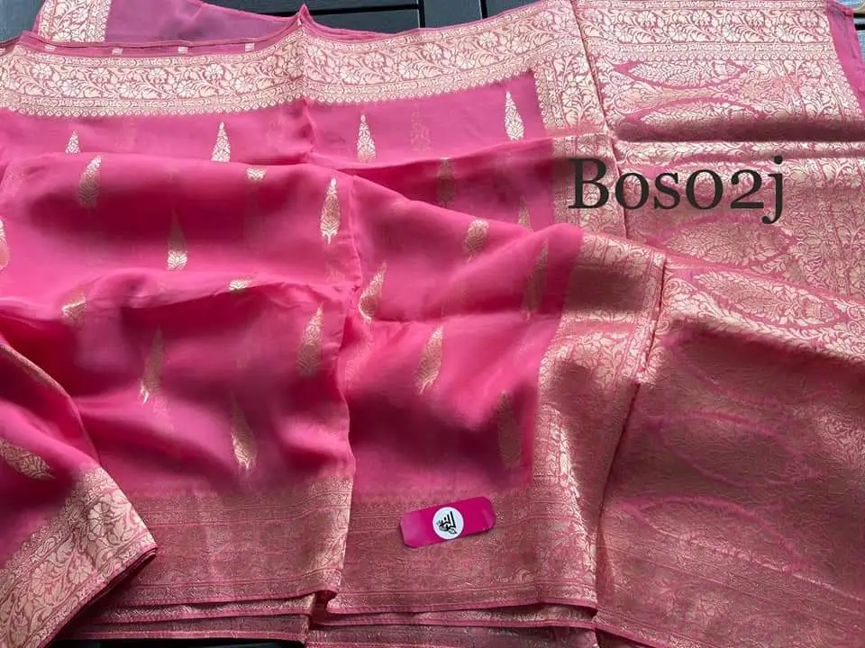 Organza silk sarees  uploaded by Indiano Creation on 4/16/2023