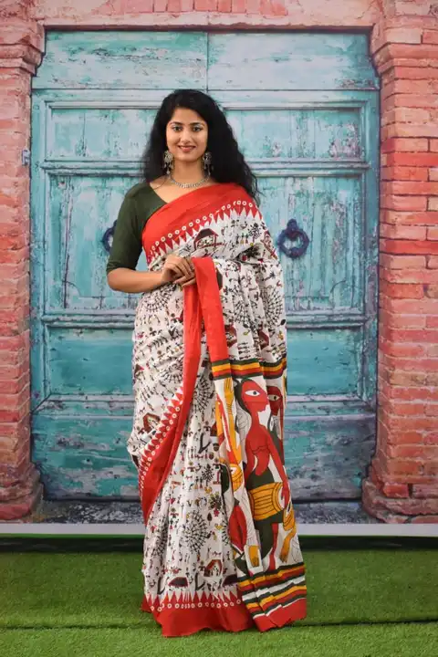 Cotton mulmul saree  uploaded by Bhagwati textile on 4/16/2023