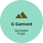 Business logo of g garment