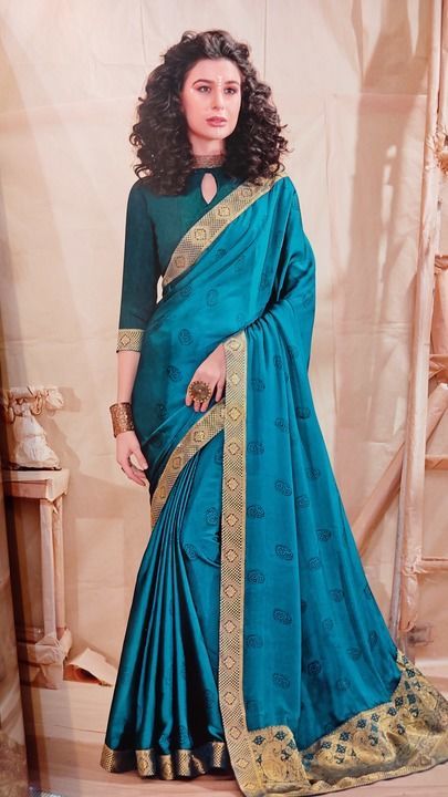 Sana silk with contrast blouse uploaded by Blossom sarees on 3/5/2021