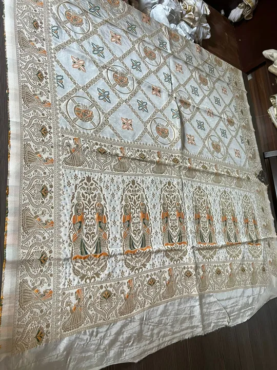 Rassin silk saree uploaded by Manoj textile on 4/16/2023