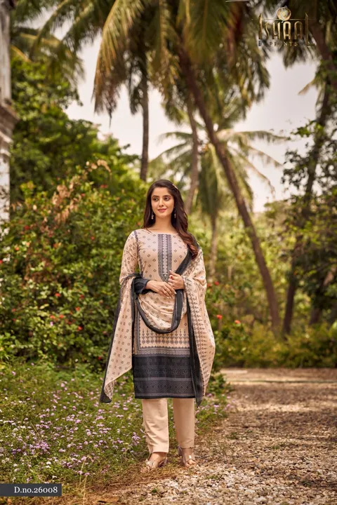 Pure lawn collection with heavy mal mal duppata uploaded by Fatema Fashion on 4/16/2023