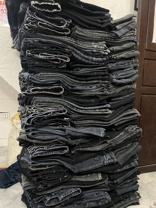 Warehouse Store Images of Black Raw Jeans