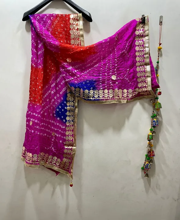 Bandhani Dupatta with Gotta Patti Border
Size-2.10 Meter Plus
Art Silk Fabric
All Multi colors avail uploaded by Gota Patti manufacturing on 4/16/2023