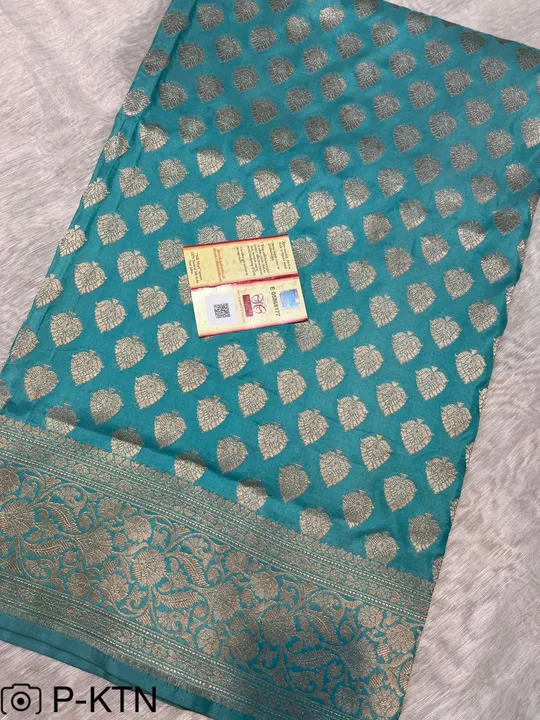 Pure katan silk saree with Silkmark Certified  uploaded by M S fabrics on 4/16/2023