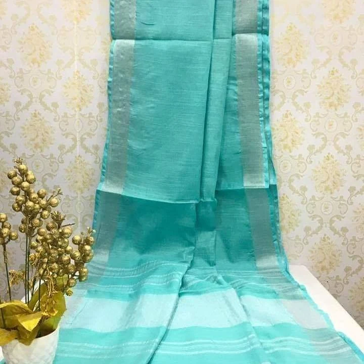 Cotton slub saree  uploaded by RI Handloom Textile on 4/17/2023