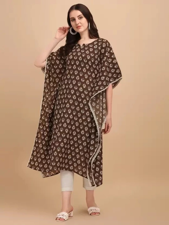 Cotton printed kaftan dress  uploaded by Navya fashion on 4/17/2023