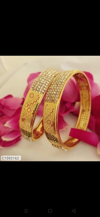 ATTRACTIVE GOLD PLATED BANGLES uploaded by SN creations on 3/5/2021