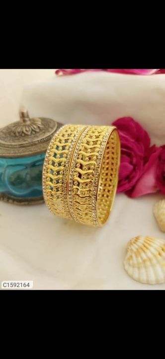 ATTRACTIVE GOLD PLATED BANGLES uploaded by SN creations on 3/5/2021