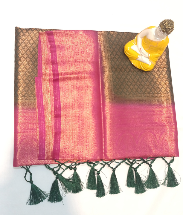Copper soft silk sarees  uploaded by LIKESH SILK SAREES on 5/17/2024