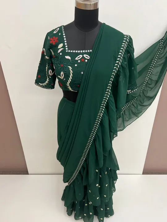 New designer saree latest  uploaded by Maa Karni Fashion on 4/17/2023
