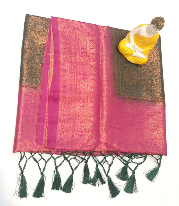 Copper soft silk sarees  uploaded by LIKESH SILK SAREES on 4/17/2023