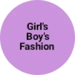 Business logo of Girl's boy's fashion