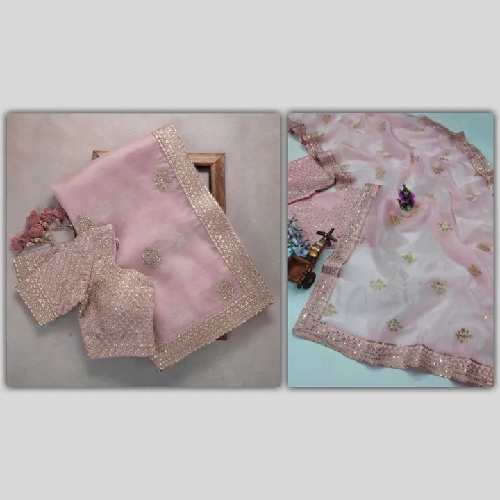 ☘️🛎️🛎️ NEW Launching 🛎️🍀


🥻 Sari Fabric: Premium Organza butta work with Embroidery Codding &  uploaded by Vishal trendz 1011 avadh textile market on 4/17/2023
