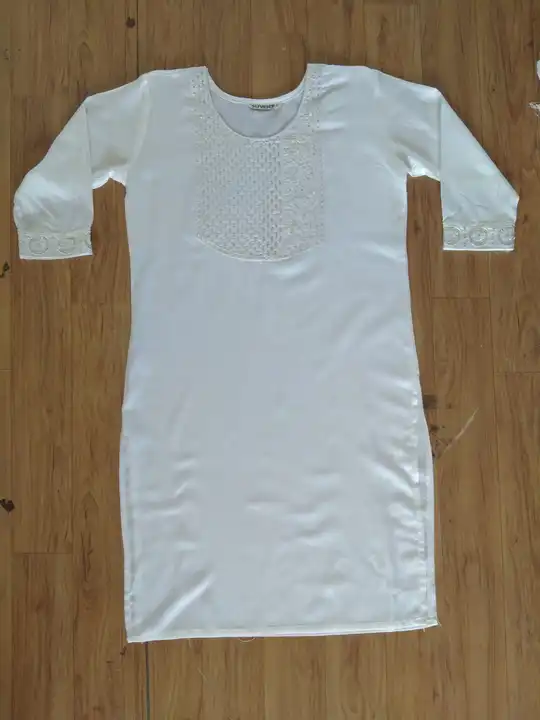 The All White Collection
Rayon Embroidery Kurti
 uploaded by Shri Raj Global  on 4/17/2023