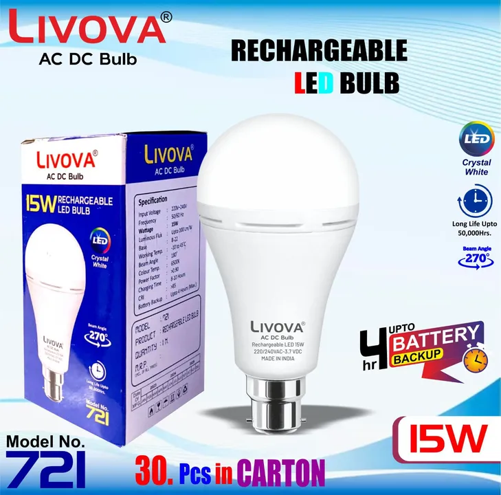 Livova 15w bulb uploaded by Aden Communication B2B on 5/28/2024