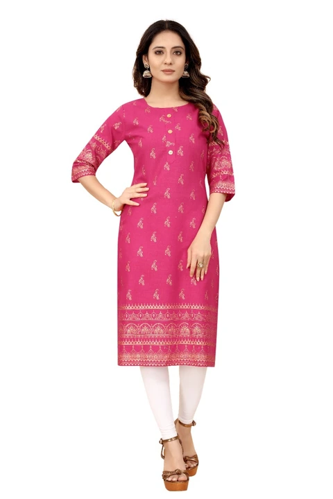 Cotton foil print kurti  uploaded by Priya fashion on 4/17/2023