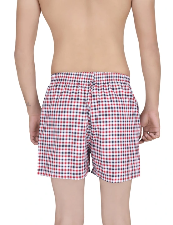 Usoxo boxer pack of 1 red checkered deaign uploaded by NEXTVIEW APPAREL LLP on 4/17/2023