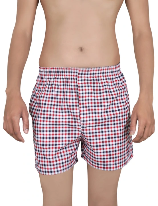 Usoxo boxer pack of 1 red checkered deaign uploaded by business on 4/17/2023