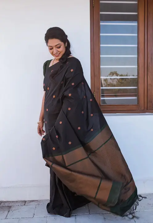 Rich pallu with allovar butii desing saree  uploaded by Dhananjay Creations Pvt Ltd. on 4/17/2023