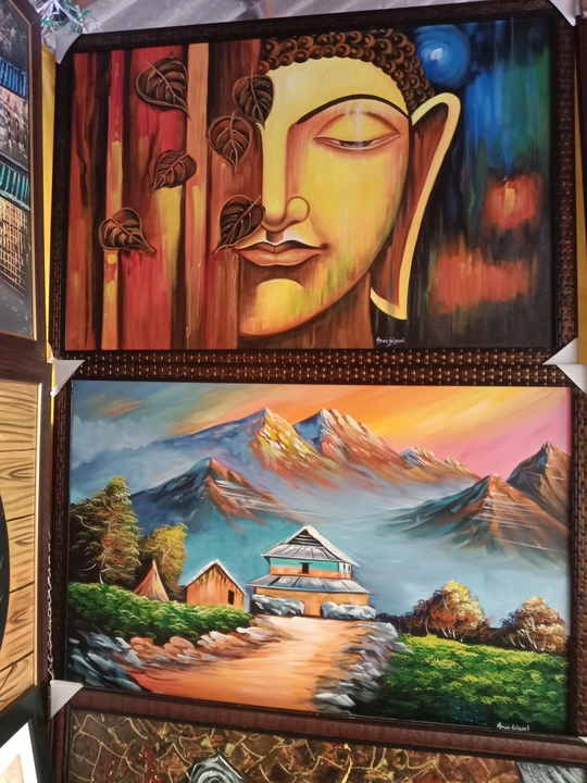 Canvas hand painting uploaded by Aman art gallery on 4/17/2023