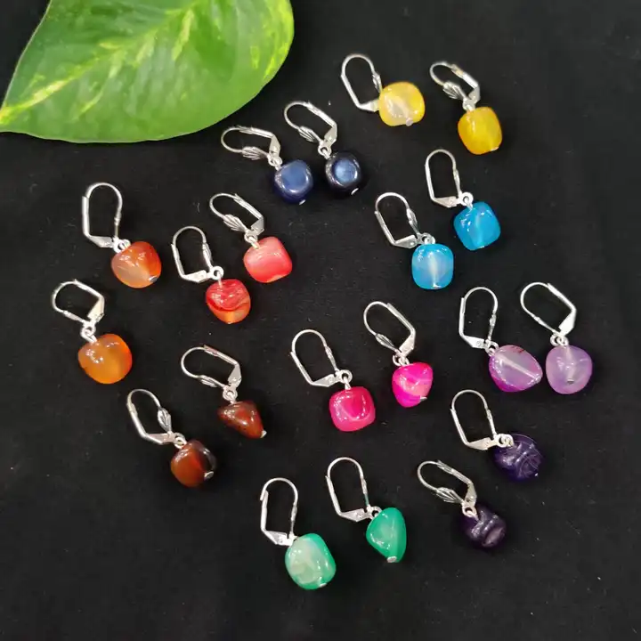 Natural Gems Stone Earring Sets (10) uploaded by business on 4/17/2023