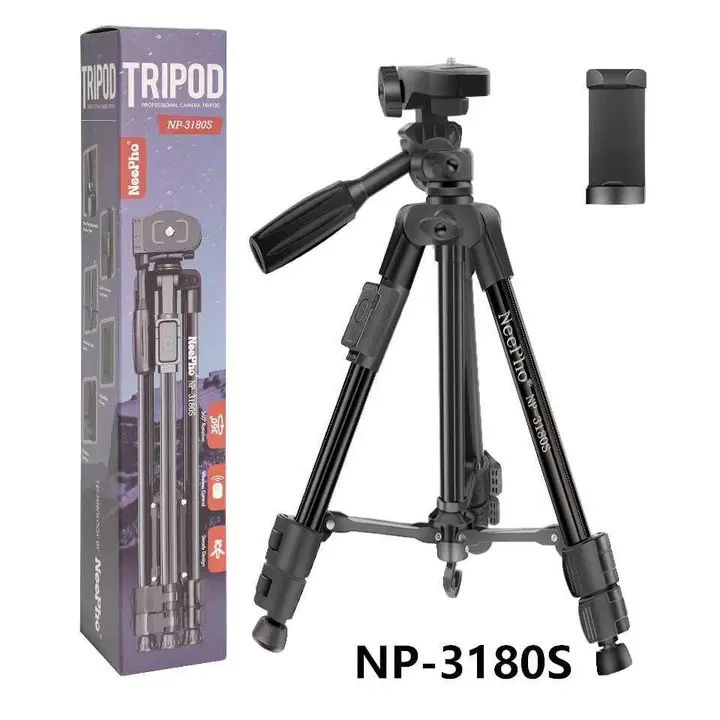 *NEEPHO 3180S CAMERA & MOBILE TRIPOD STAND*  👉🏻metal aluminium  👉🏻with remote access  👉🏻heavy  uploaded by business on 4/17/2023