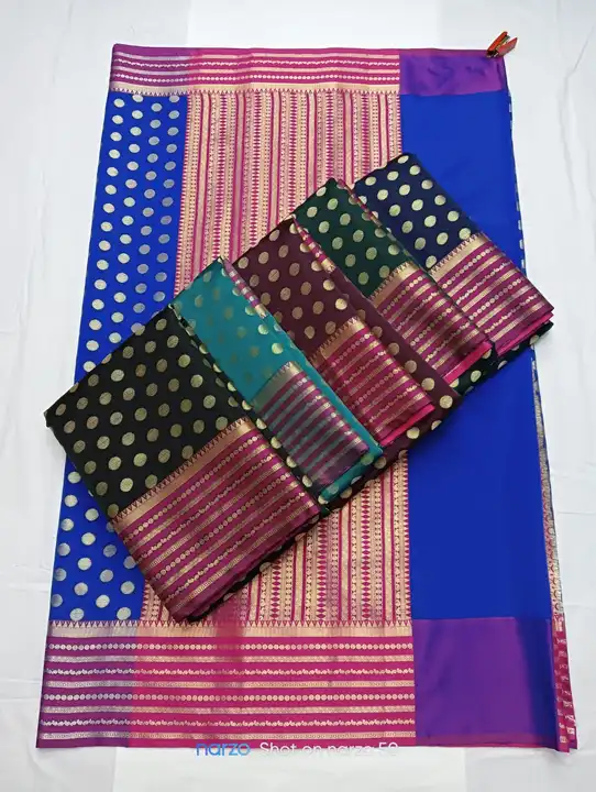 Banarasi zari Buti kaitlon silk sarees fancy wholesalers  uploaded by Arbaz sarees manufacturer  on 4/17/2023
