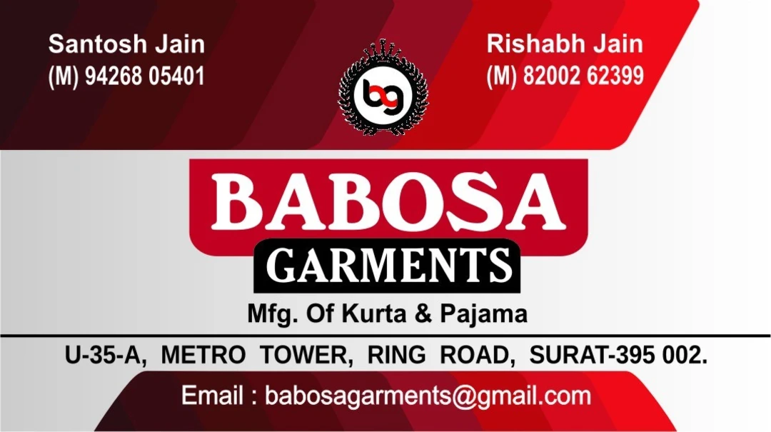Shop Store Images of BABOSA GARMENTS