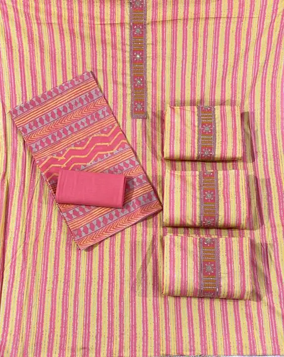 Pure Cotton Cambric Suits 72*72 uploaded by Kaswa Creation on 4/17/2023