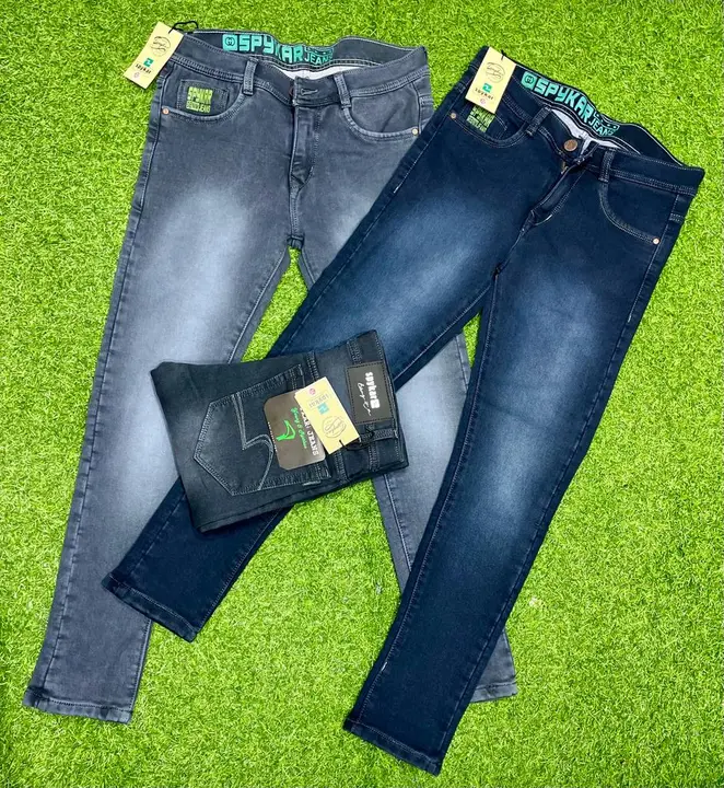 NEW POLY KNITTED JEANS uploaded by SATYOSHAM INDUSTRIES PRIVATE LIMITED on 4/17/2023