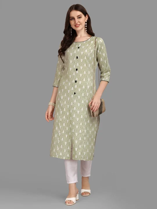 Rayon Beautiful Printed Kurti  uploaded by DUDHAT Impax on 4/17/2023