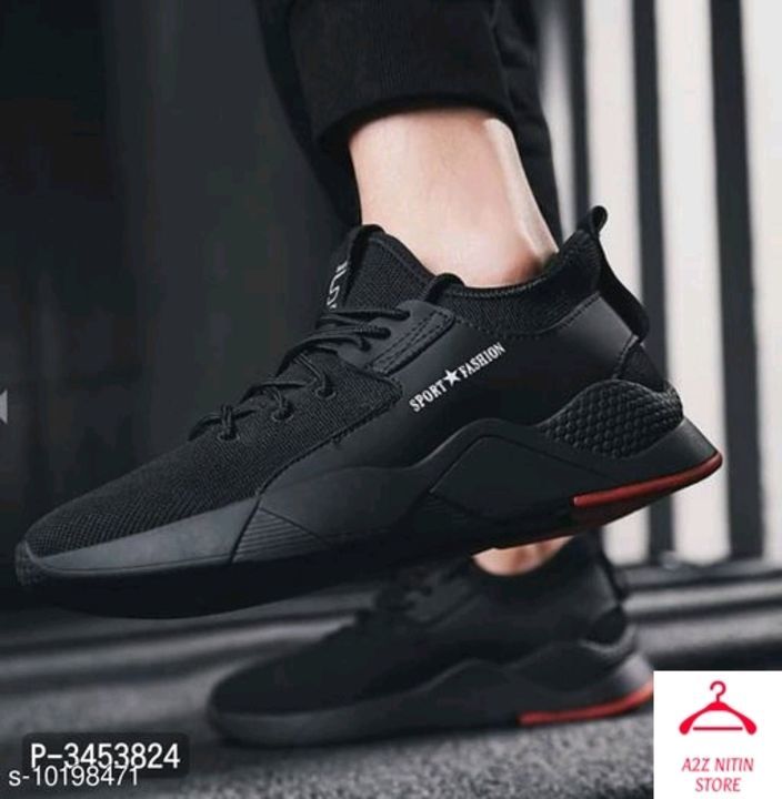 Unique Graceful Black Men Sports Shoes uploaded by A2Z NITIN CLOTH STORE on 3/5/2021